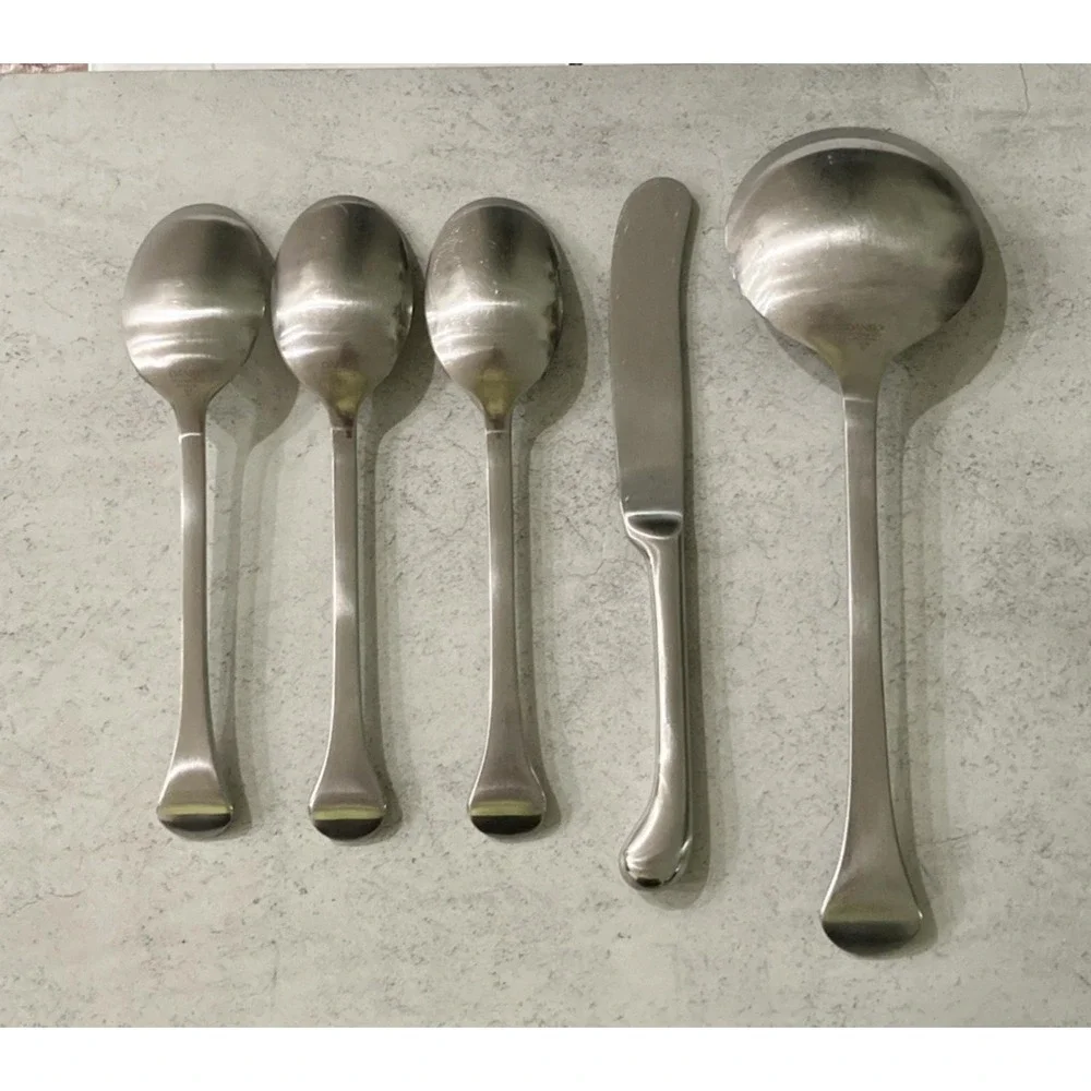 5 Pc Set Dansk Kobenhavn Korea Stainless Flatware Silverware‎ Solid 18/10 JHQ